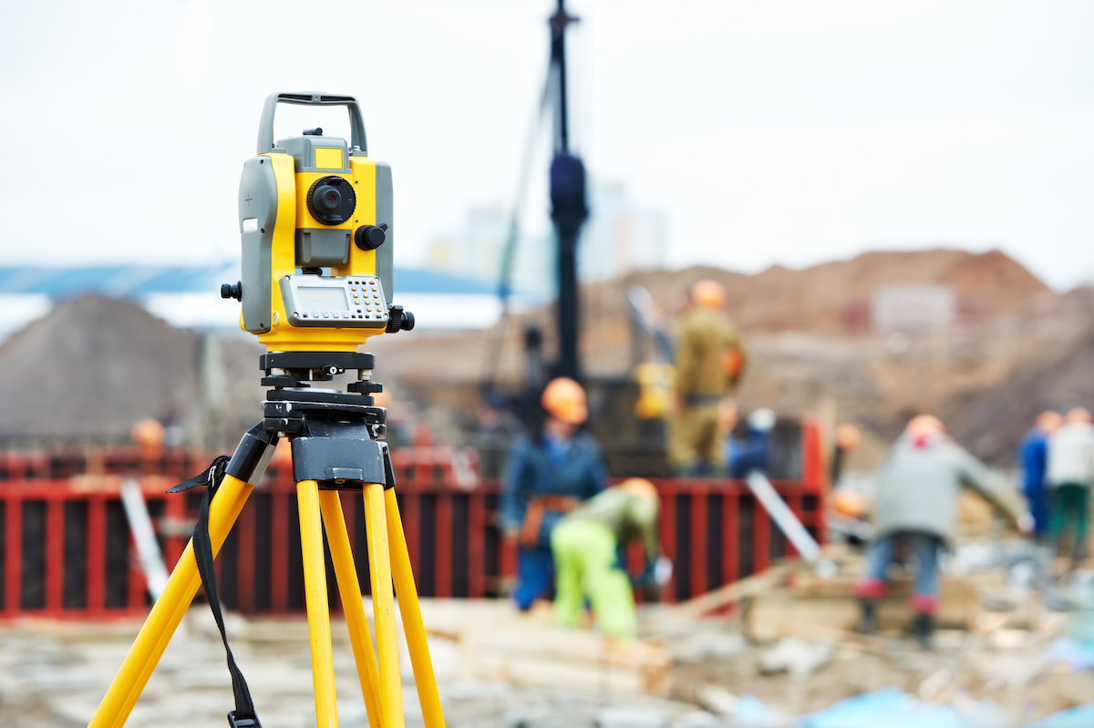 surveyor equipment theodolite at construction site – ZS InfraTest LLP